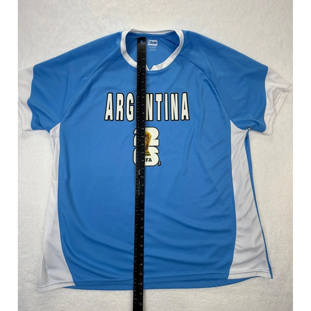 FIFA Argentina World Cup 26 Soccer Jersey Blue White Mens XXL T-Shirt